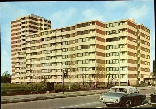 Ak Langenhagen in Niedersachsen, Hochhausblock an der Walsroder Straße