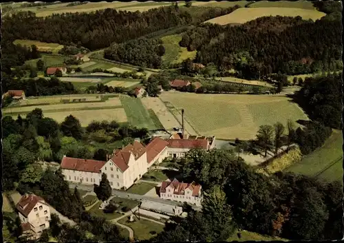 Ak Bad Seebruch Vlotho an der Weser, Fliegeraufnahme, Kursanatorium