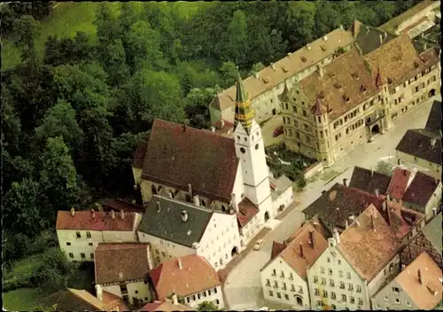 Ak Pappenheim im Altmühltal Mittelfranken, Evang. Luth. Stadtkirche, altes Schloss