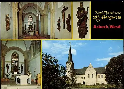 Ak Asbeck Legden im Münsterland, Kath. Pfarrkirche St. Margareta