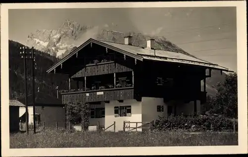 Foto Ak Schönau am Königssee Oberbayern, Landhaus Alpenveilchen