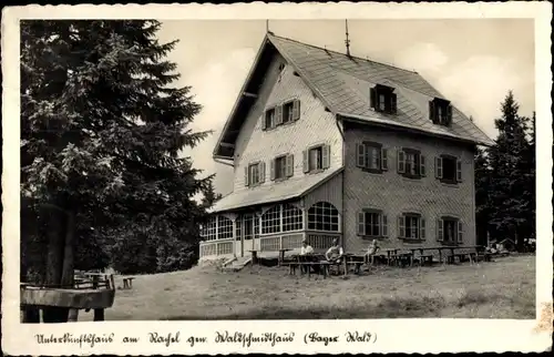 Ak Klingenbrunn Spiegelau im Bayerischen Wald Niederbayern, Waldschmidt Haus am Rachel