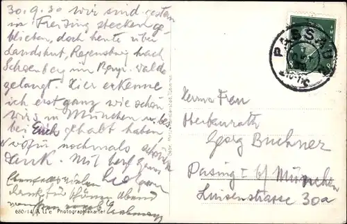 Ak Straubing an der Donau Niederbayern, Theresienplatz, Uhrenturm