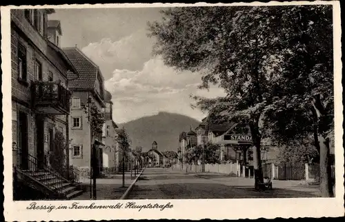 Ak Pressig in Oberfranken, Hauptstraße, Tankstelle