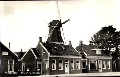 Ak Winschoten Groningen Niederlande, Molen Grintweg
