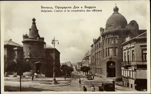 Ak Beograd Belgrad Serbien, Casino et la cooperative des officiers
