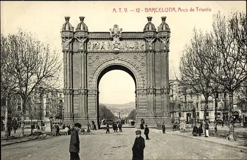Ak Barcelona Katalonien, Arco de Triunfo