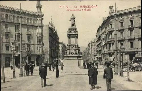 Ak Barcelona Katalonien, Monumento a Güell