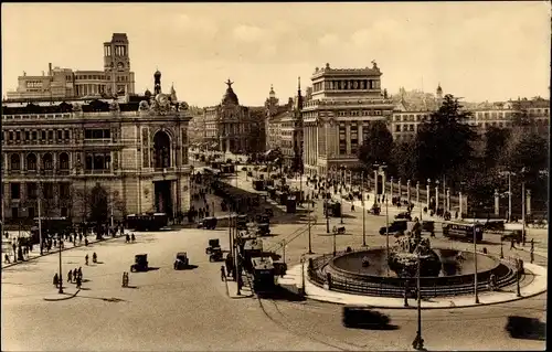 Ak Madrid Spanien, Calle de Alcala