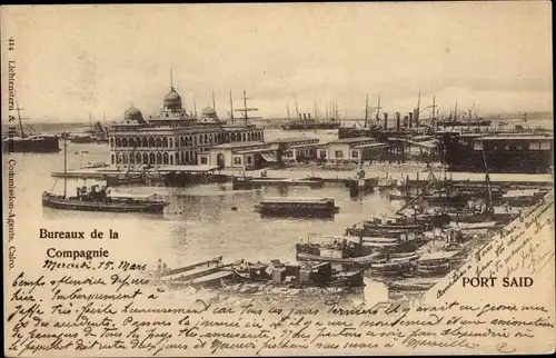 Ak Port Said Ägypten, Bureaux de la Compagnie