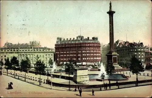Ak London City England, Trafalgar Square