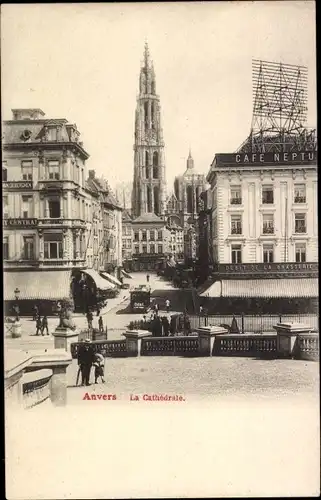 Ak Anvers Antwerpen Flandern, La Cathédrale