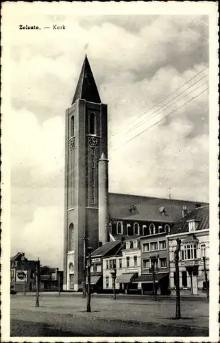 Ak Zelzate Ostflandern Belgien, Kerk
