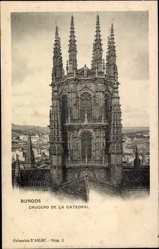 Ak Burgos Kastilien und León, Crucero de la Catedral
