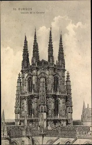 Ak Burgos Kastilien und León, Crucero de la Catedral
