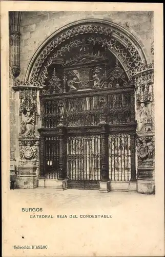 Ak Burgos Kastilien und León, Catedral: Reja del Condestable