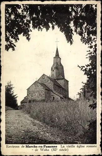 Ak Waha Marche en Famenne Wallonien Luxemburg, Kirche