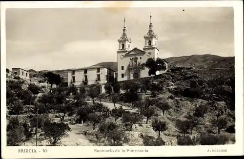 Ak Murcia Stadt Spanien, Santuario de la Fuersarta