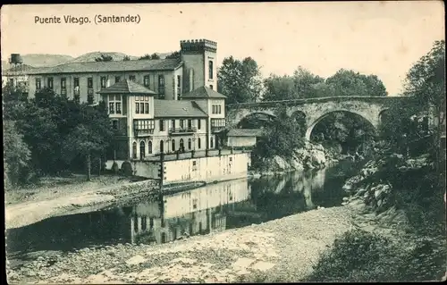 Ak Santander Kantabrien Spanien, Puente Viesgo