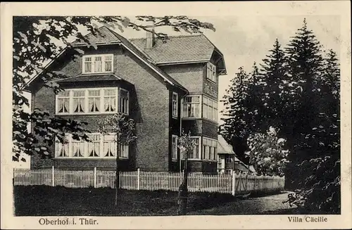 Ak Oberhof im Thüringer Wald, Villa Cäcilie