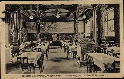 Ak Heidelberg am Neckar, Altdeutsche Bierhalle Rodensteiner