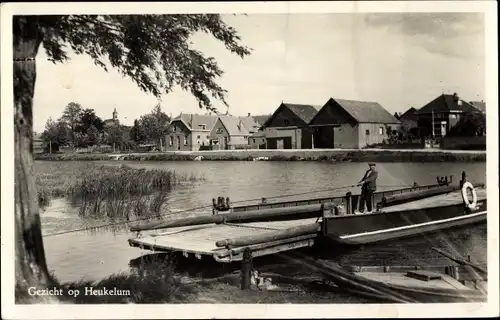 Ak Heukelum Lingewaal Gelderland, Fähre