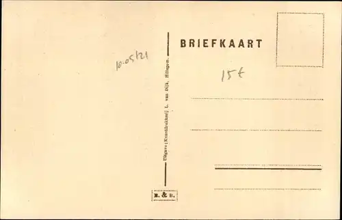 Ak Hillegom Südholland Niederlande, 't Hof met Raadhuis