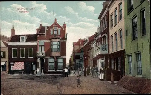 Ak Hellevoetsluis Südholland, Kerkstraat