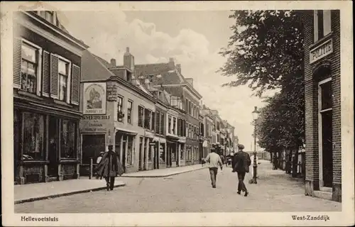 Ak Hellevoetsluis Südholland, West Zanddijk