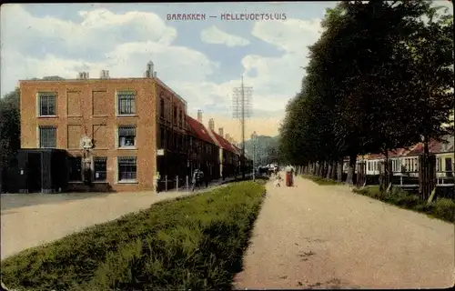 Ak Hellevoetsluis Südholland, Barakken