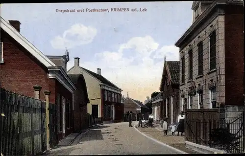 Ak Krimpen aan de Lek Südholland, Dorpstraat, Postkantoor