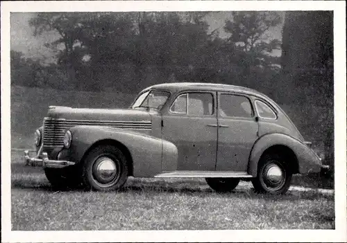 Sammelbild Das Kraftfahrzeug Nr. 16, Opel-Kapitän, Baujahr 1948