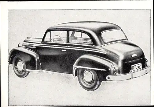 Sammelbild Das Kraftfahrzeug Nr. 5, Opel-Olympia 51, Baujahr 1951