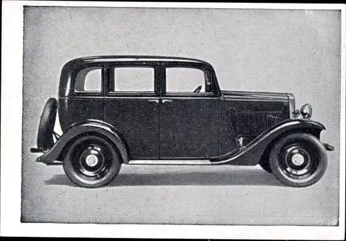 Sammelbild Das Kraftfahrzeug Nr. 204, Opel 1,2l, Baujahr 1933