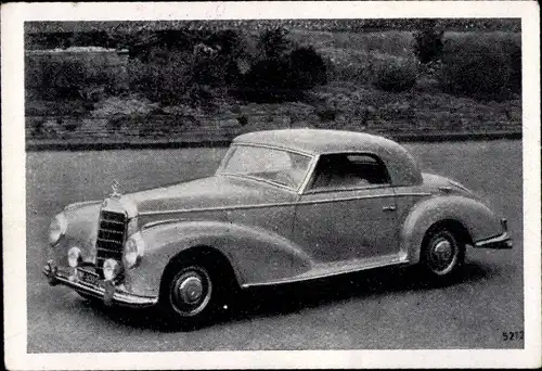 Sammelbild Das Kraftfahrzeug Nr. 212, Mercedes-Benz 300S, Baujahr 1951