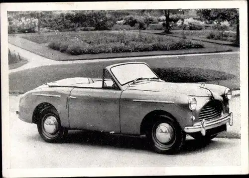 Sammelbild Das Kraftfahrzeug, Austin A40 Sports, Baujahr 1950