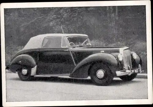 Sammelbild Das Kraftfahrzeug Nr. 1189, Alvis 3 litre, Baujahr 1951