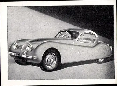 Sammelbild Das Kraftfahrzeug Nr. 141, Jaguar XK 120, Baujahr 1951