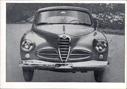 Sammelbild Das Kraftfahrzeug Nr. 149, Alfa Romeo 1900, Baujahr 1951