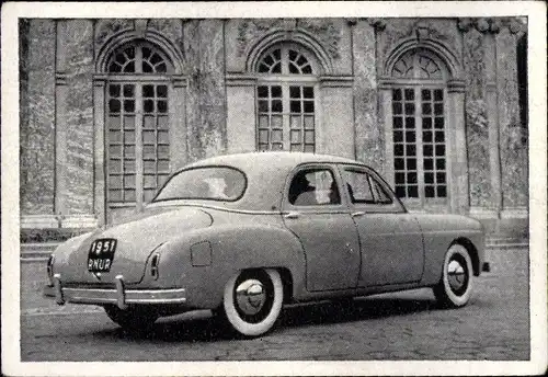 Sammelbild Das Kraftfahrzeug Nr. 107, Renault La Fregate, Baujahr 1951