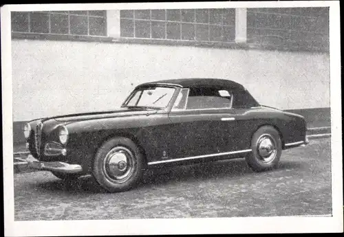 Sammelbild Das Kraftfahrzeug Nr. 157, Alfa Romeo 1900 sc, Baujahr 1951