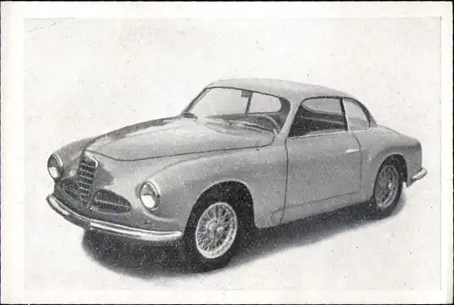 Sammelbild Das Kraftfahrzeug Nr. 156, Alfa Romeo 1900 sc, Baujahr 1951