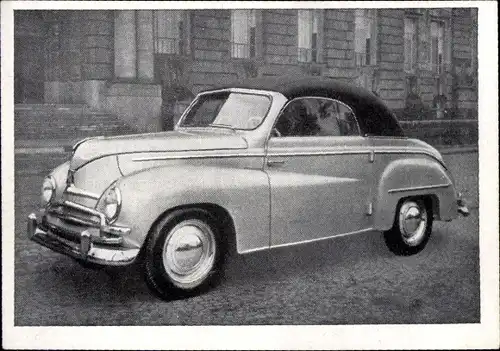 Sammelbild Das Kraftfahrzeug Nr. 58, Ford Taunus de luxe, Baujahr 1951