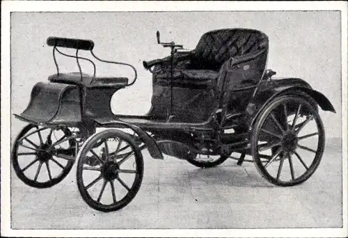 Sammelbild Das Kraftfahrzeug Nr. 52, Opel-Patent-Motorwagen, Baujahr 1898
