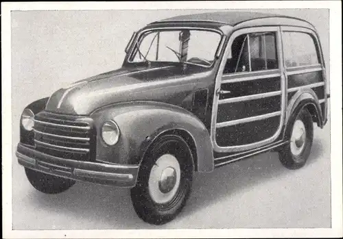 Sammelbild Das Kraftfahrzeug Nr. 129, Fiat 500 C, Baujahr 1949