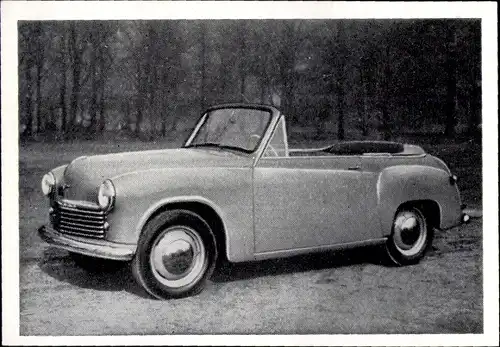 Sammelbild Das Kraftfahrzeug Nr. 117, Hillman Minx, Baujahr 1950