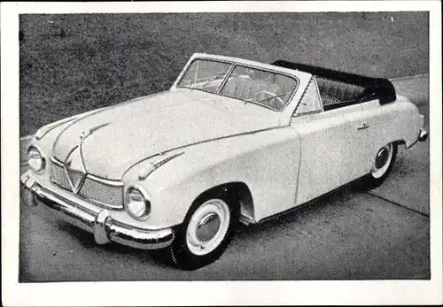 Sammelbild Das Kraftfahrzeug Nr. 38, Borgward Hansa 1500, Baujahr 1950