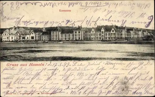 Ak Hameln an der Weser Niedersachsen, Kasernen