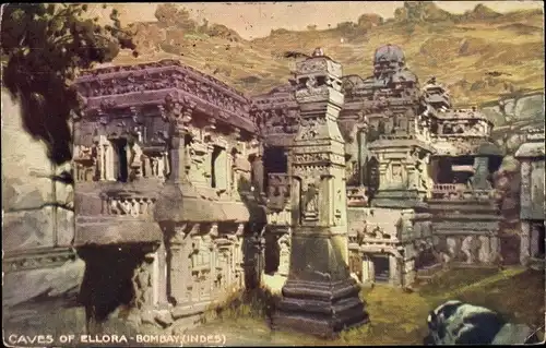 Ak Mumbai Bombay Indien, Caves of Ellora