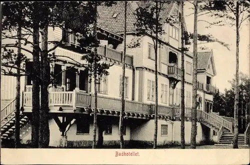 Ak Schweden, Badhotellet, Treppenaufgänge